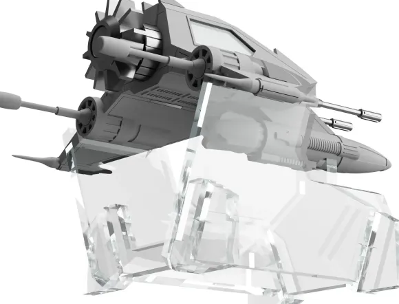 1/144 Message from Space: Galactic Wars: Liabe Special Plastic Model Kit Exclusive Acrylic Pedestal Set
