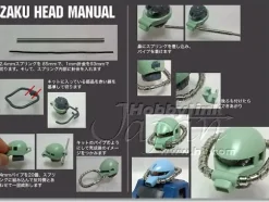 Metal Pipe Set Gold for MG Zaku 2.0
