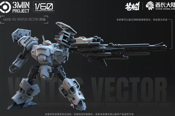 1/60 3 min project MUGE-R2 Ventus Vector Plastic Model Kit