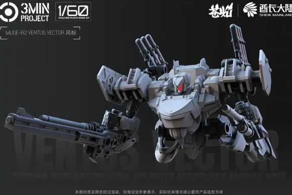 1/60 3 min project MUGE-R2 Ventus Vector Plastic Model Kit