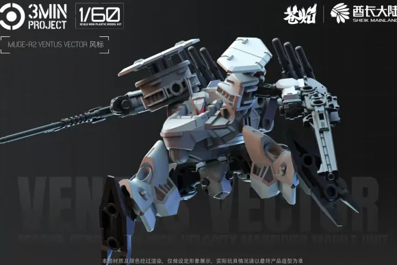 1/60 3 min project MUGE-R2 Ventus Vector Plastic Model Kit