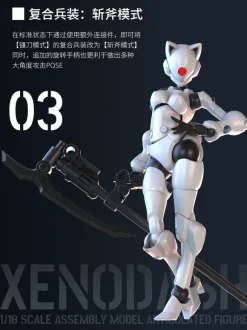 1/18 3 min project Series Xenodash Plastic Model Kit (White)