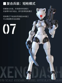 1/18 3 min project Series Xenodash Plastic Model Kit (White)