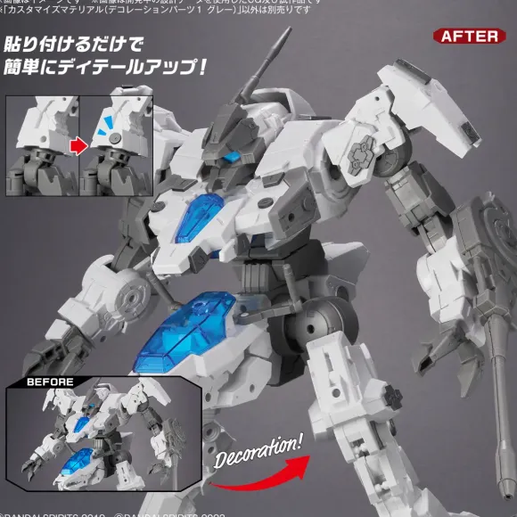 1/144 30MM Customize Material (Decoration Parts 1 Gray)