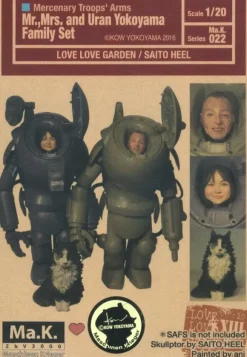 1/20 Mr.,Mrs. And Uran Yokoyama Family Head Set