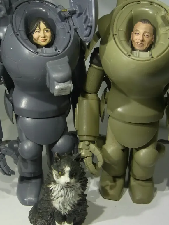 1/20 Mr.,Mrs. And Uran Yokoyama Family Head Set