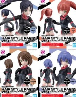 30MS Optional Hairstyle Parts Vol.2: 1Box (4pcs Set)