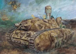 1/72 Multi-turreted Tank Akuyaku #1 Short Gun Barrel ver.