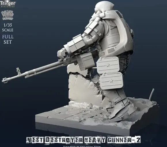 1/35 Nest Destroyer Heavy Gunner II Full Set (With Dedicated Base)