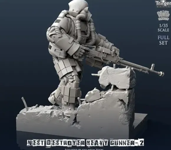 1/35 Nest Destroyer Heavy Gunner II Full Set (With Dedicated Base)