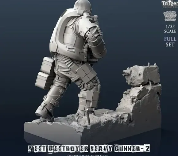 1/35 Nest Destroyer Heavy Gunner II Full Set (With Dedicated Base)