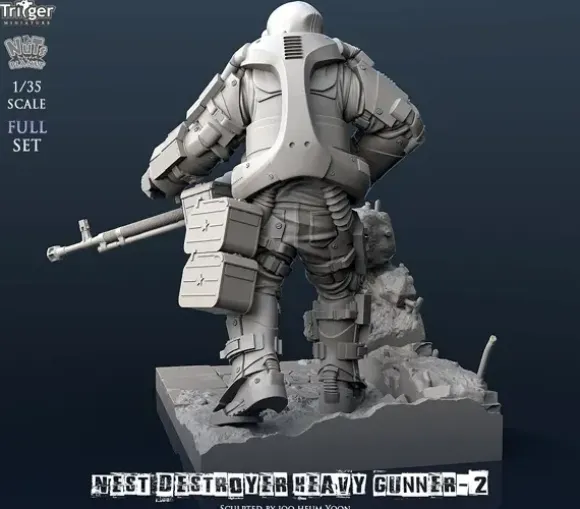1/35 Nest Destroyer Heavy Gunner II Full Set (With Dedicated Base)