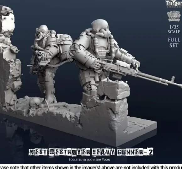 1/35 Nest Destroyer Heavy Gunner II Full Set (With Dedicated Base)