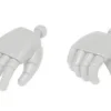 New F Hands Round S White