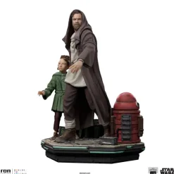 1/10 Obi-Wan Kenobi - Iron Studios Scale Statue: Deluxe Art Scale - Obi-Wan Kenobi & Young Leia