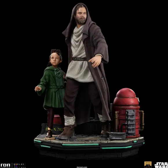1/10 Obi-Wan Kenobi - Iron Studios Scale Statue: Deluxe Art Scale - Obi-Wan Kenobi & Young Leia