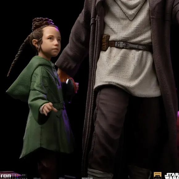 1/10 Obi-Wan Kenobi - Iron Studios Scale Statue: Deluxe Art Scale - Obi-Wan Kenobi & Young Leia
