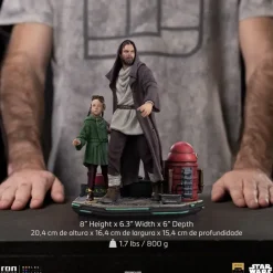 1/10 Obi-Wan Kenobi - Iron Studios Scale Statue: Deluxe Art Scale - Obi-Wan Kenobi & Young Leia