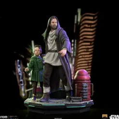 1/10 Obi-Wan Kenobi - Iron Studios Scale Statue: Deluxe Art Scale - Obi-Wan Kenobi & Young Leia