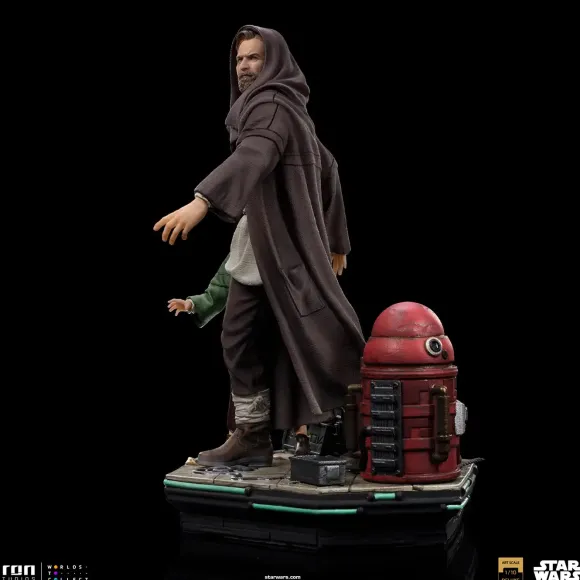 1/10 Obi-Wan Kenobi - Iron Studios Scale Statue: Deluxe Art Scale - Obi-Wan Kenobi & Young Leia