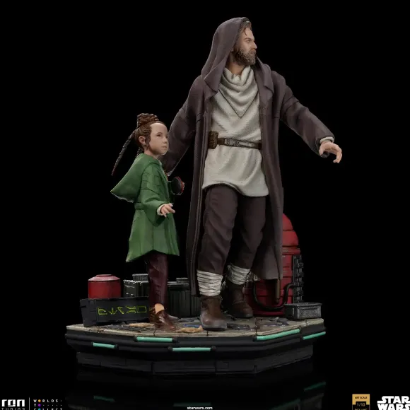 1/10 Obi-Wan Kenobi - Iron Studios Scale Statue: Deluxe Art Scale - Obi-Wan Kenobi & Young Leia