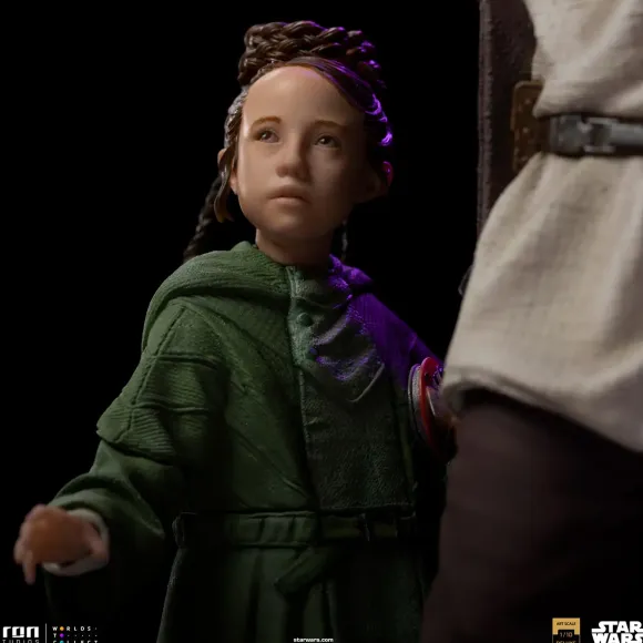 1/10 Obi-Wan Kenobi - Iron Studios Scale Statue: Deluxe Art Scale - Obi-Wan Kenobi & Young Leia