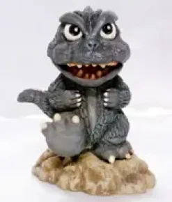 Petarinko Godzilla Chikisai Stone Kick Ver. Resin Kit w/Postcard Illustration by Shinji Nishikawa