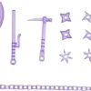 PLA ACT OPTION SERIES04: SHINOBI2 clear purple
