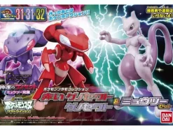 Pokemon Plamo No.31+32+33 Red Genesect & Gensect & Mewtwo
