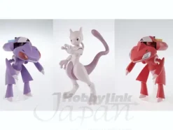 Pokemon Plamo No.31+32+33 Red Genesect & Gensect & Mewtwo
