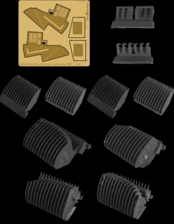 1/350 Raptor-Type Spacecraft Brel-Class Radiator (for AM)