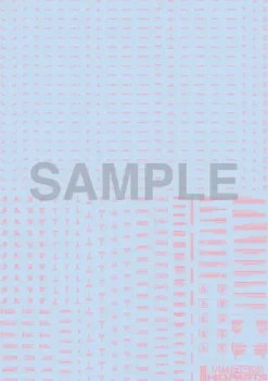 1/144 RB01Caution Decal (1pcs) Pastel pink