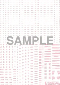 1/144 RB01Caution Decal (1pcs) Pastel pink