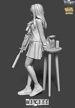 1/35 Recess (120mm) Lady Gunner Taking a Lunch Break