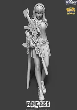 1/35 Recess (120mm) Lady Gunner Taking a Lunch Break
