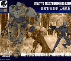 Remnant Dome Series WWS-0-01/02 Match Soldier/Peacekeeping Armor Plastic Model Kit (Brown)