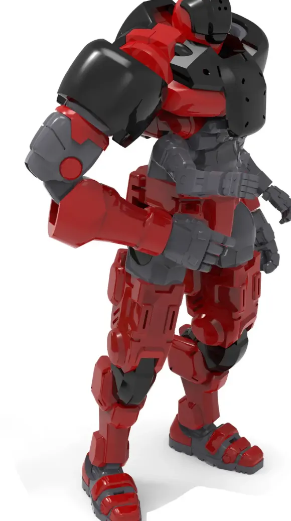 Remnant Dome Series WWS-0-01/02 Match Soldier/Peacekeeping Armor Plastic Model Kit (Red)