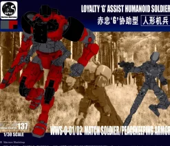 Remnant Dome Series WWS-0-01/02 Match Soldier/Peacekeeping Armor Plastic Model Kit (Red)