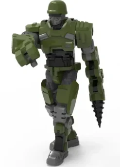 Remnant Dome Series WWS-O-01/04 Match Soldier / Industrial Soldiers Plastic Model Kit (Green)