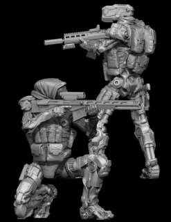 1/35 R.U-R Sniper Robot & Take Point Robot Set