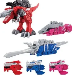 Ryusoulger: Kishiryu Series 01 & 02 & 03 DX Kishiryuoh Three Knights Set