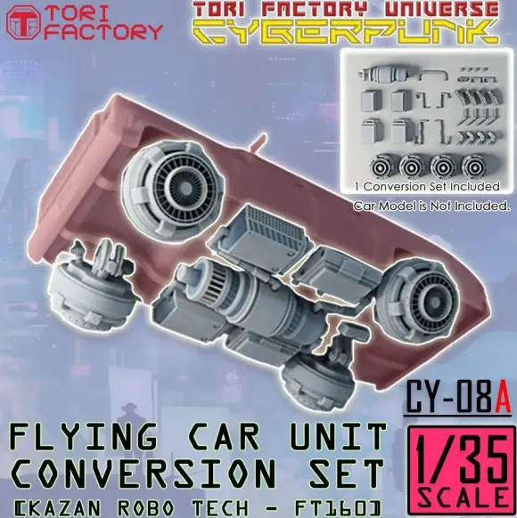 1/35 scale Flying Car Unit Conversion Set Vladimir Motors - FT160