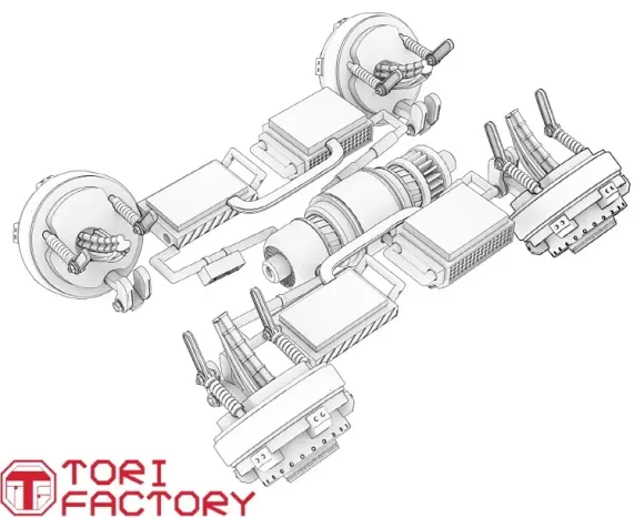 1/35 scale Flying Car Unit Conversion Set Vladimir Motors - FT160