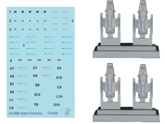 1/1400 Shuttle Type Danube Resin Kit