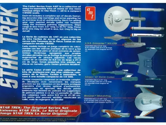 1/2500 STAR TREK CADET SERIES TOS ERA SHIP SET