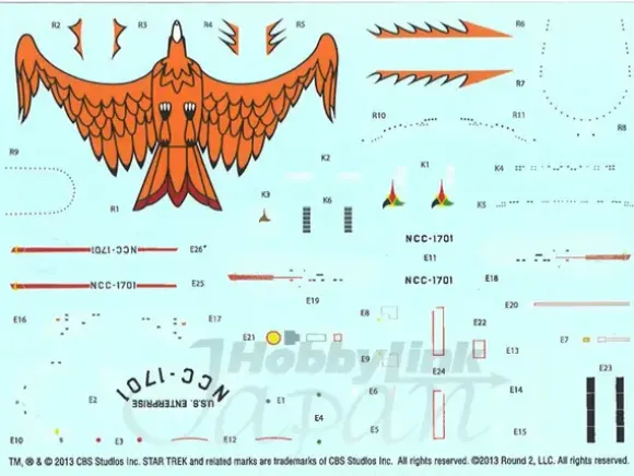 1/2500 STAR TREK CADET SERIES TOS ERA SHIP SET