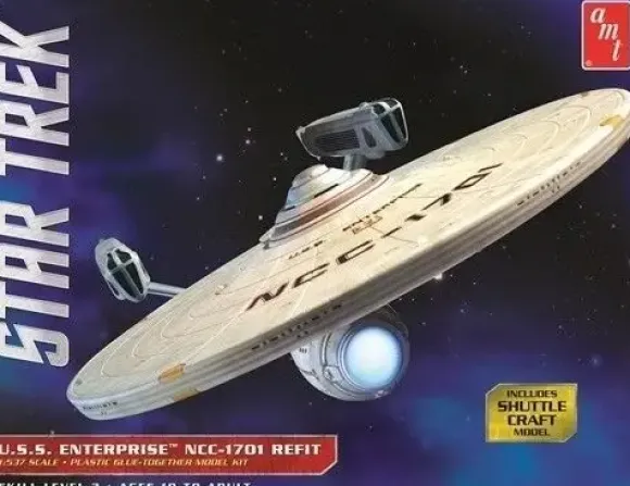 1/537 Star Trek: U.S.S. Enterprise NCC-1701 Refit w/Detail Up Photo-Etched Parts