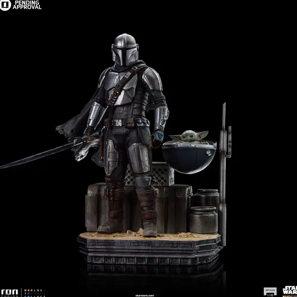 1/10 Star Wars: The Mandalorian - Iron Studios Scale Statue: Art Scale - Din Djarin & Din Grogu