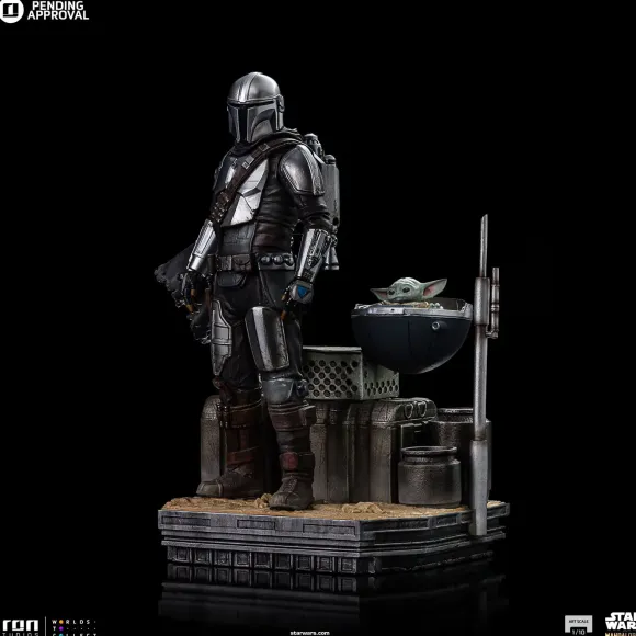 1/10 Star Wars: The Mandalorian - Iron Studios Scale Statue: Art Scale - Din Djarin & Din Grogu