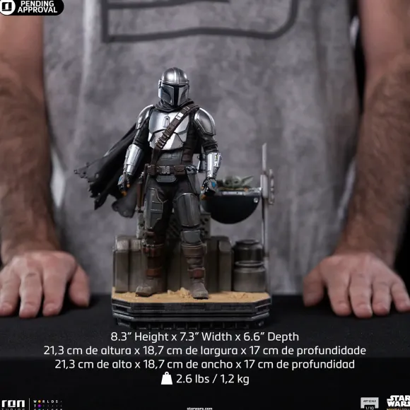 1/10 Star Wars: The Mandalorian - Iron Studios Scale Statue: Art Scale - Din Djarin & Din Grogu